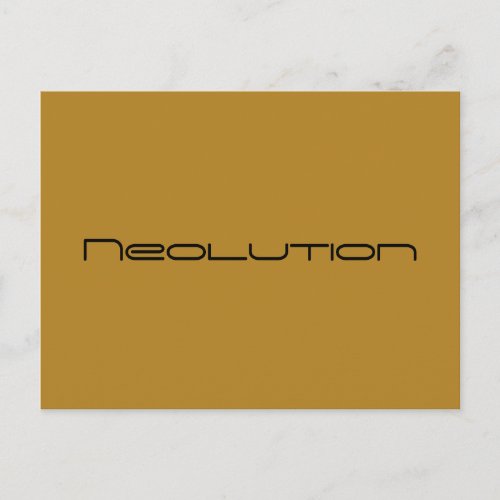 Neolution from Orphan Black geometric font Postcard