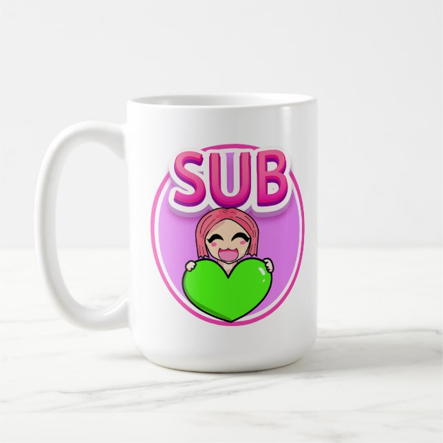 Neomotoko's Sub Love Emote Mug (Left)