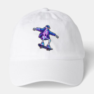 Neon 3D Skeleton Skateboarding – Funny Streetwear  Hat