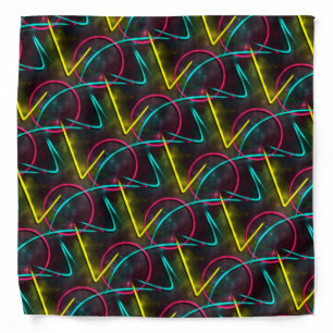Neon 80s Pattern Bandana