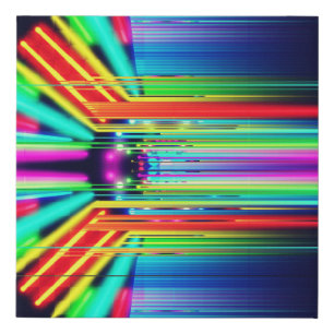 Neon 80's Retro Futuristic Wall Art