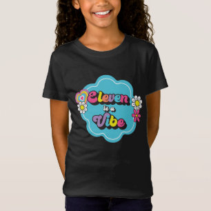 Neon 90s Retro Eleven is a Vibe 11th Birthday T-Shirt