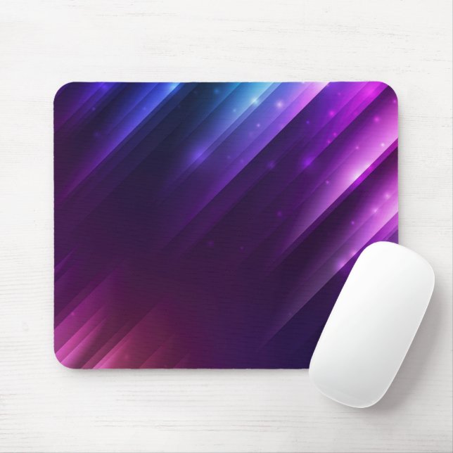 Neon Abstract Angle Design Mouse Pad (With Mouse)
