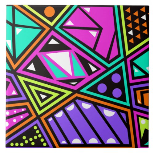 neon abstract ceramic tile 