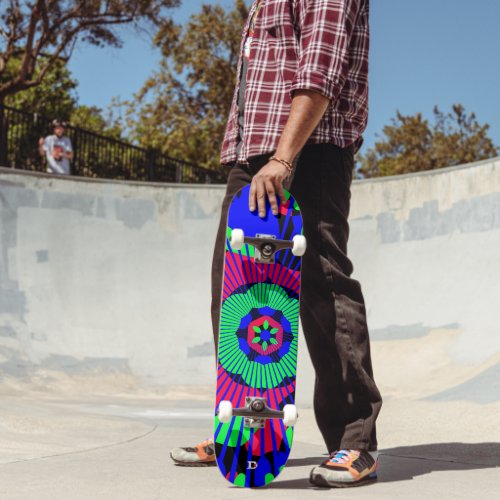 Neon Abstract Dd Brand Skateboard