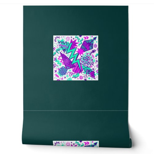 Neon Abstract Geometric Pattern Smooth Wallpaper