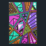 neon abstract kitchen towel<br><div class="desc">neon abstract kitchen towel</div>