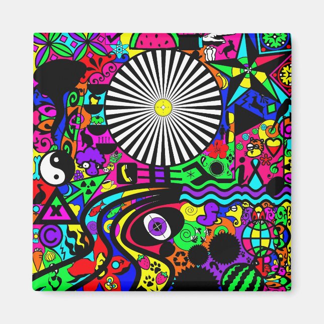 Neon Abstract Magnet (Front)