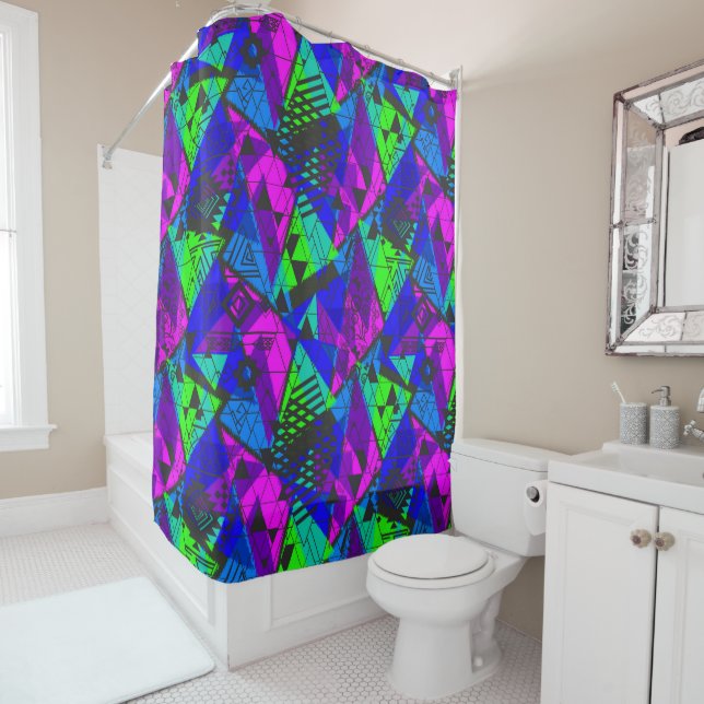 Neon abstract . shower curtain (In Situ)