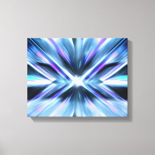 Neon Abstract - The magnet Canvas Print
