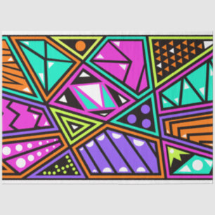 neon abstract tissue paper