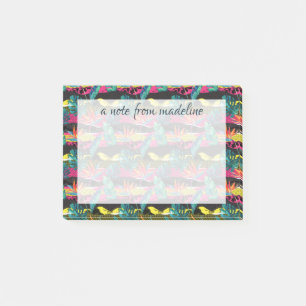Neon Abstract Tropical Texture Pattern Post-it Notes