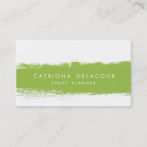 Neon Abstract Watercolor Splash Business Card
