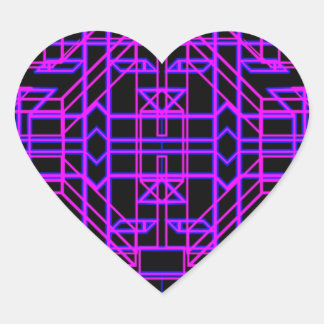 Neon Aeon 9 Heart Sticker