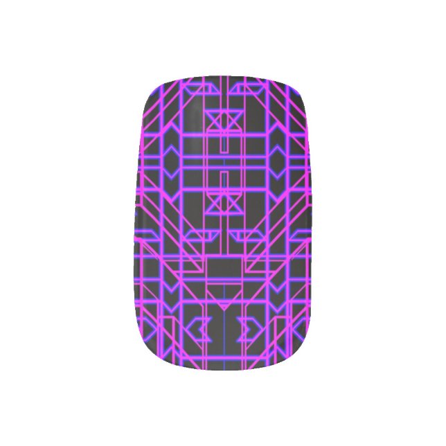 Neon Aeon 9 Minx Nail Wraps (Left Thumb)