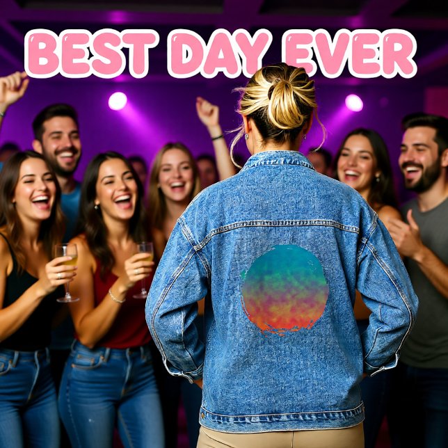 Neon Afterlight Denim Jacket (Creator Uploaded)