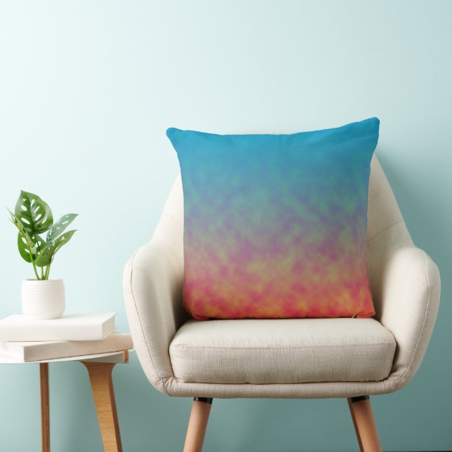 Neon Afterlight Throw Pillow (Chair)