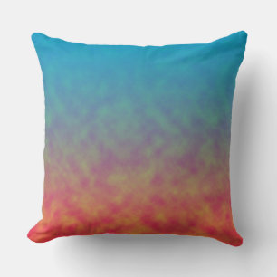 Neon Afterlight Throw Pillow