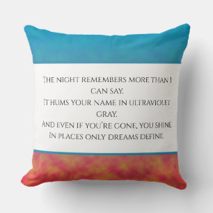 Neon Afterlight Throw Pillow