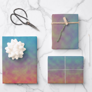 Neon Afterlight Wrapping Paper Sheets
