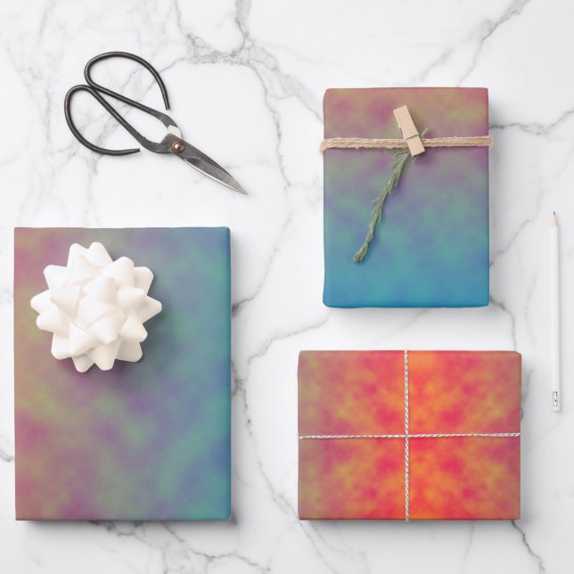 Neon Afterlight Wrapping Paper Sheets (Front)
