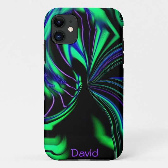 Neon Alien Aura iPhone 5 Case *Personalize* (Back)