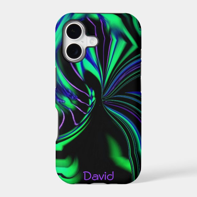 Neon Alien Aura iPhone 5 Case *Personalize* (Back)