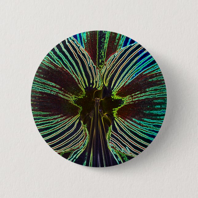 Neon Amaryllis Button (Front)
