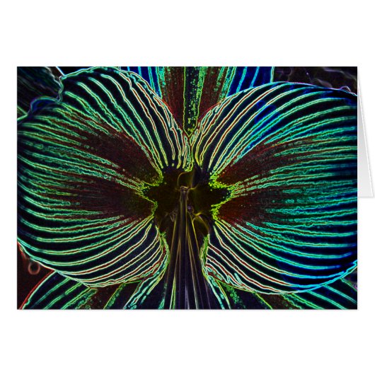 Neon Amaryllis Cards (Front Horizontal)