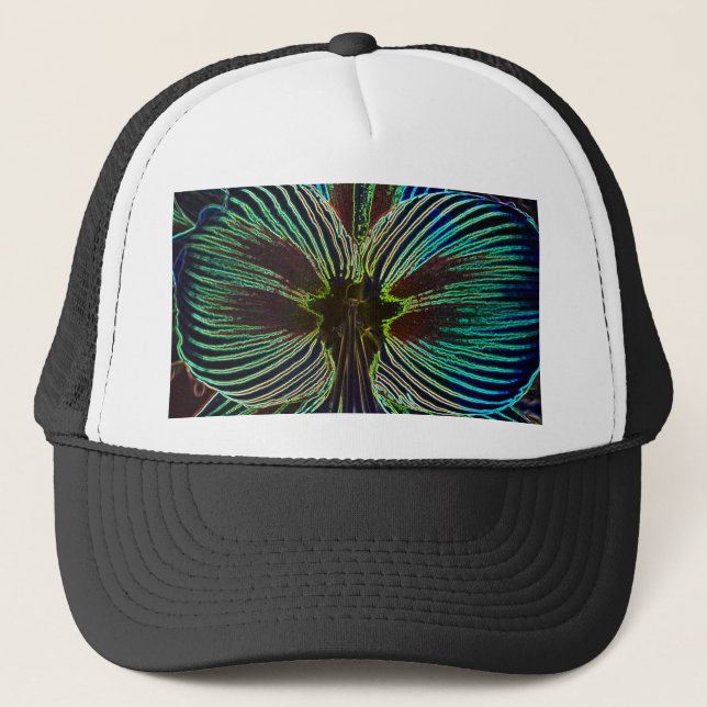 Neon Amaryllis Trucker Hat (Front)