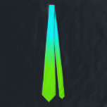 Neon Aqua and Neon Green Ombré  Shade Color Fade Neck Tie<br><div class="desc">Neon Aqua and Neon Green Ombré  Shade Color Fade</div>