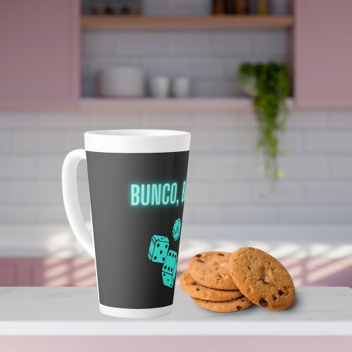 Neon Aqua Bunco Baby  Latte Mug