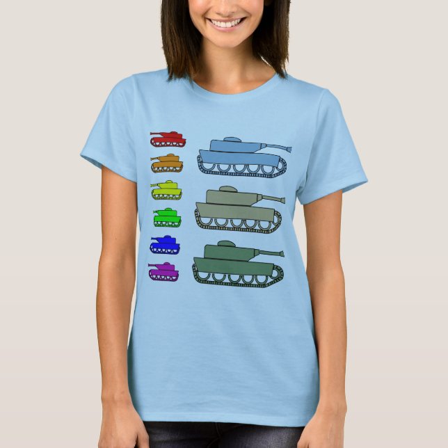 Neon Army Tanks - Pop Art (Front)