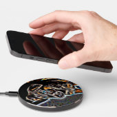 Neon Art German Shepherd Puppy Wireless Charger (Hand)