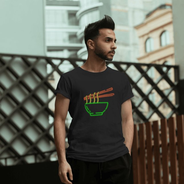 Neon Asian Noodle Bowl   T-Shirt (Creator Uploaded)