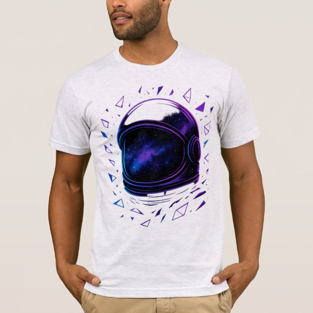 Neon Astronaut Galaxy Mist T-Shirt (Front)