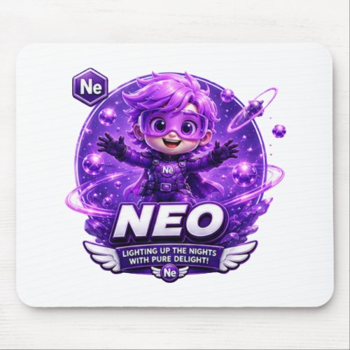 Neon ATOMIVRA Mouse Pad