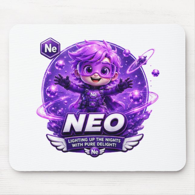 Neon ATOMIVRA Mouse Pad (Front)