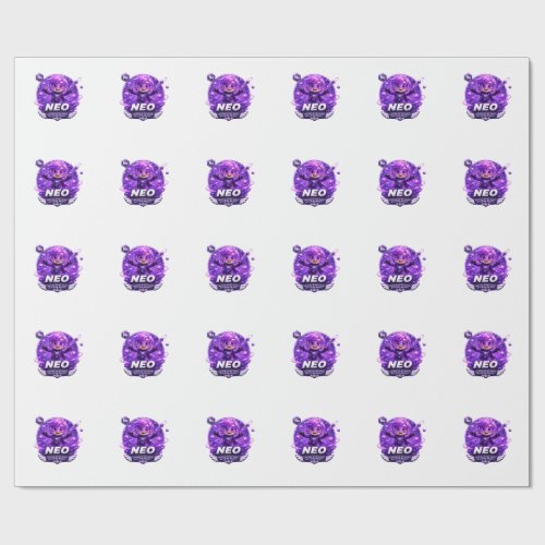 Neon ATOMIVRA Wrapping Paper
