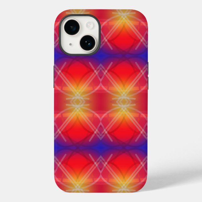 Neon Attractions Layered Abstract Design  Case-Mate iPhone Case (Back)
