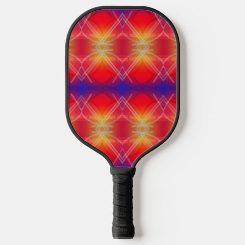 Neon Attractions Layered Abstract Design  Pickleball Paddle
