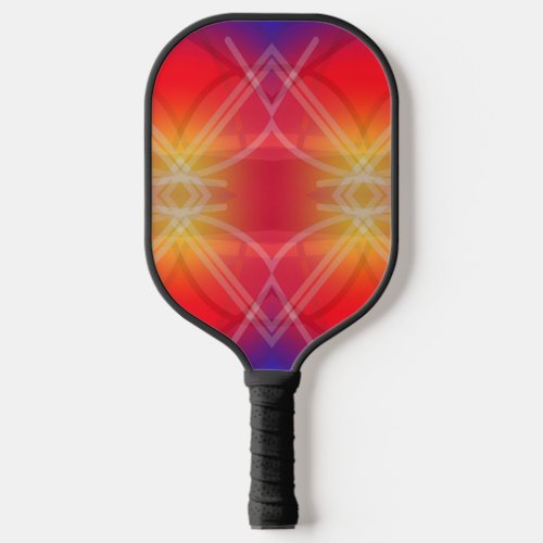 Neon Attractions Layered Abstract Design Pickleball Paddle