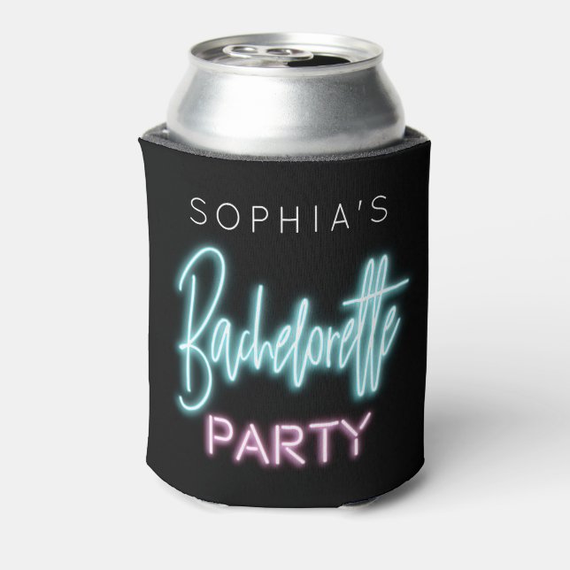 Neon Bachelorette Can Cooler (Can Back)