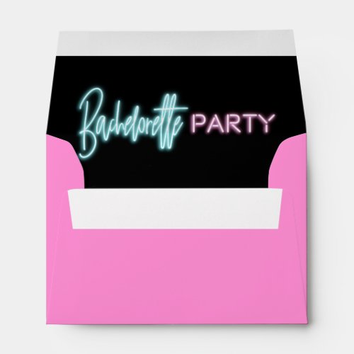 Neon Bachelorette Party Envelopes