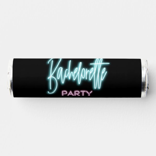 Neon Bachelorette Party Favors Candy Breath Mints (Front)