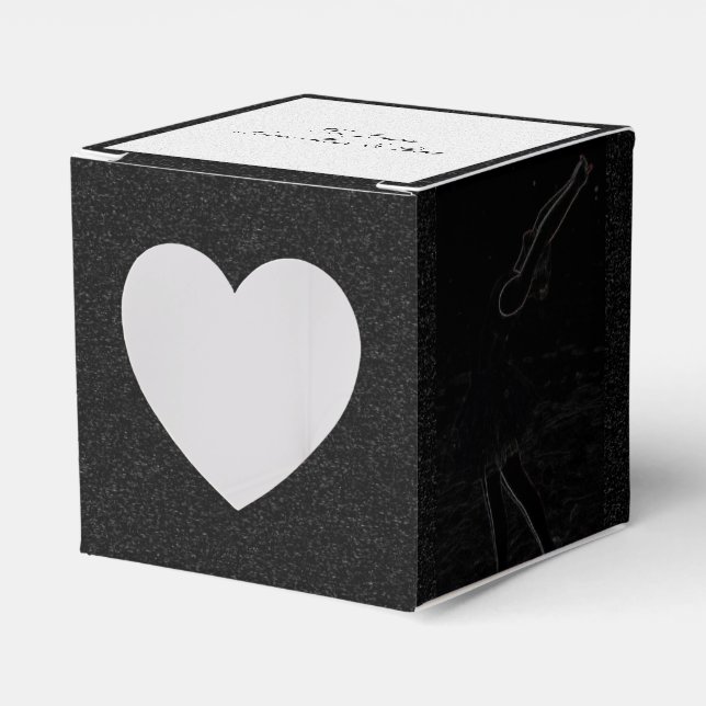 Neon, Ballerina in the Snow- Favor Boxes (Front Side)