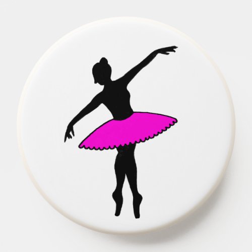 Neon Ballerina Pink Tutu Ballet Dance Teacher PopSocket