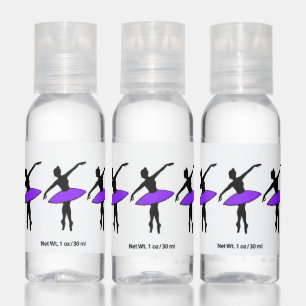 Neon Ballerina Purple Tutu Ballet Dance Teacher Hand Sanitizer