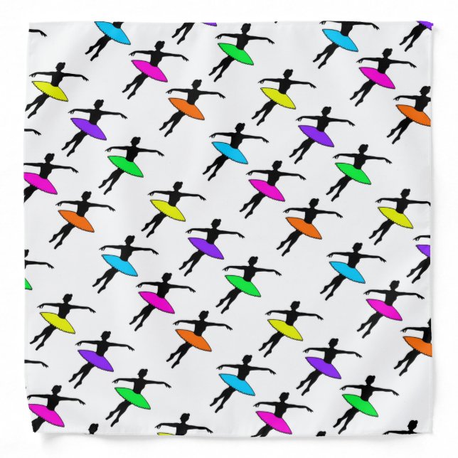 Neon Ballerinas Ballet Dance Teacher Pointe Tutu Bandana (Front)