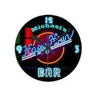 Neon BAR Clock | Custom Happy Hour Den Mancave